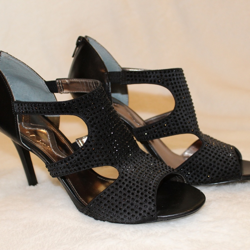 Sparkly Black Heels